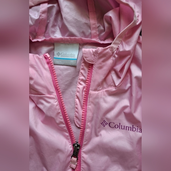 COLUMBIA little girl windbreaker raincoat hooded jacket size XS - Picture 4 of 4